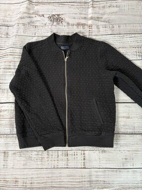 Gap Jacket Women’s Large Black Quilted Full Zip Cotton Blend
